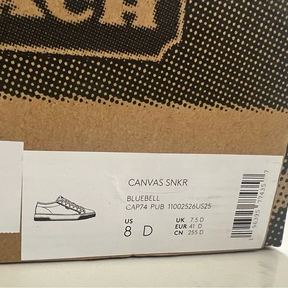 COACH MENS CANVAS BLUE SNEAKERS - Picture 13 of 13